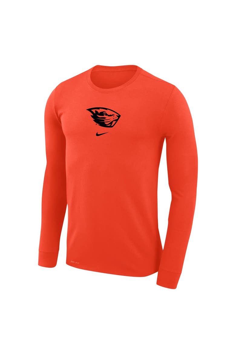 Men's Nike  Orange Oregon State Beavers Basketball Shootaround Long Sleeve T-Shirt, Alternate, color, Orange