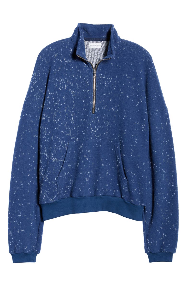 John Elliott Spec Quarter Zip Wool Blend Sweatshirt, Alternate, color, 