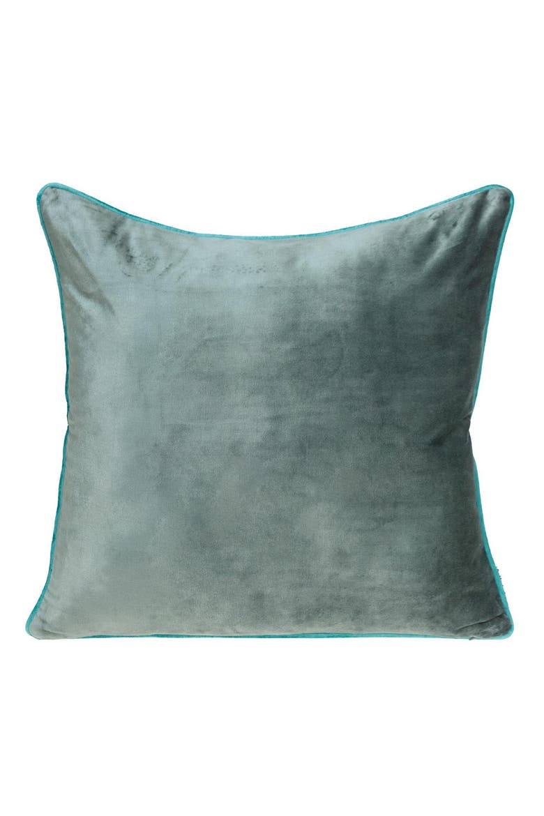 Khole Transitional Blue Throw Pillow, Alternate, color, BLUE