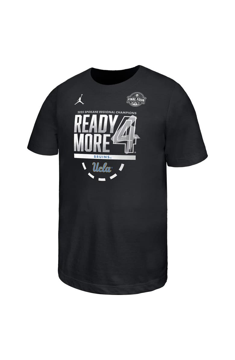 Jordan Brand Youth Jordan Brand  Black UCLA Bruins 2025 NCAA Women's Basketball Tournament March Madness Final Four Locker Room T-Shirt, Alternate, color, 