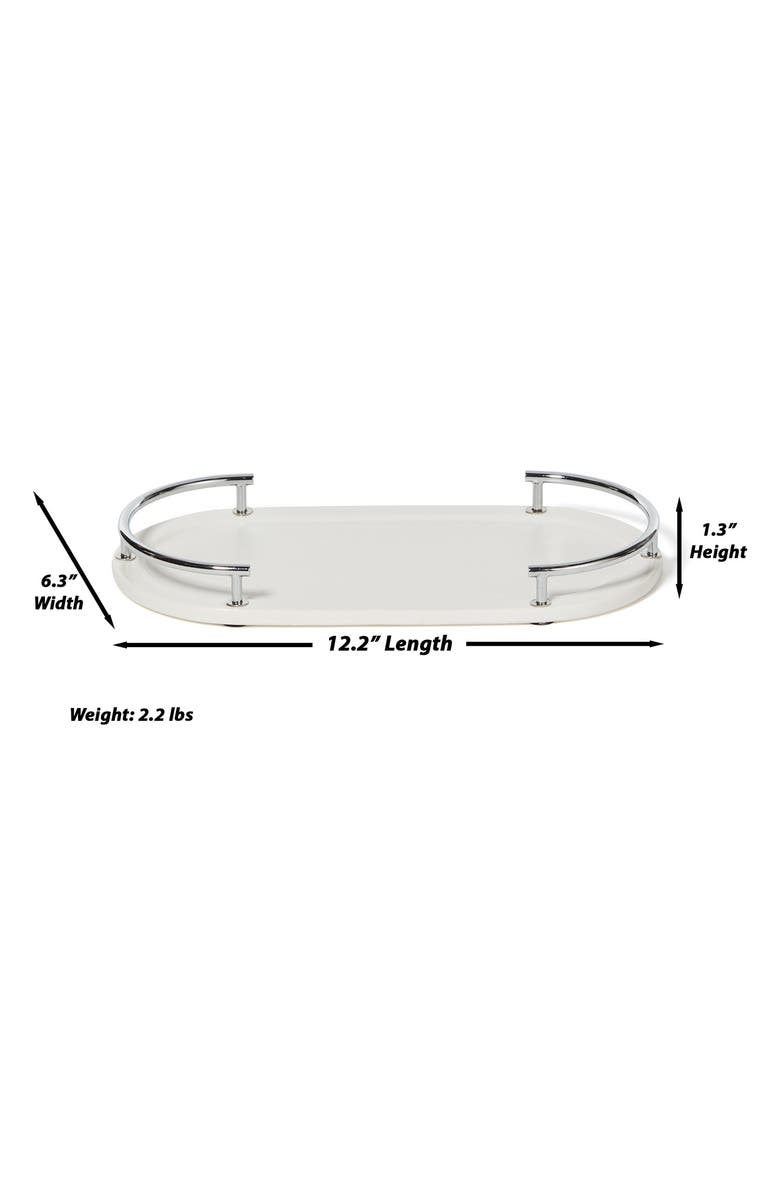 ROSELLI TRADING COMPANY Dubai Ceramic Amenity Tray, Alternate, color, White