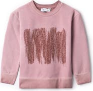 Charlotte & George Girl Painted Print French Fleece Sweatshirt