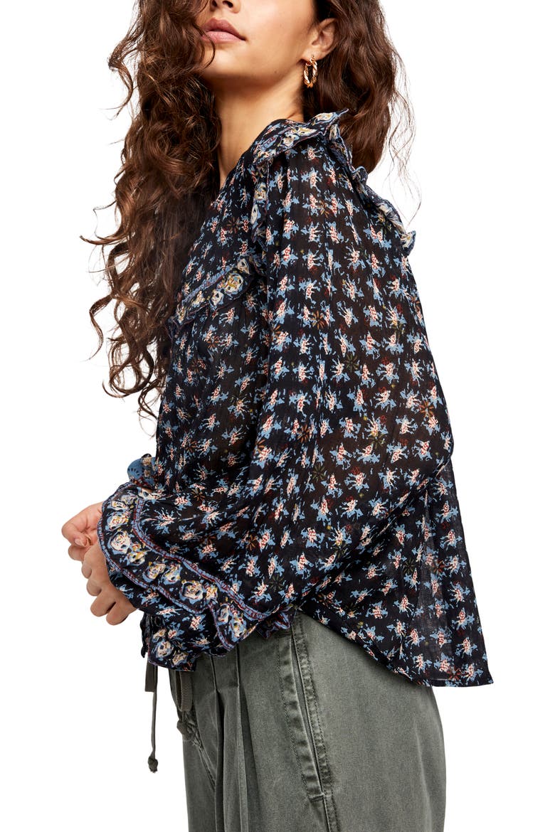 Jenna Printed Blouse, Alternate, color, NIGHT COMBO