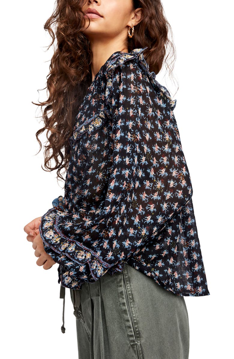 Free People Jenna Printed Blouse, Alternate, color, 