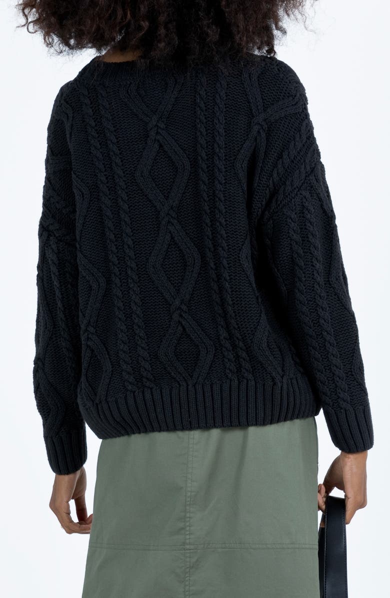 Princess Polly Anaya Oversize Cable Stitch Sweater, Alternate, color, 