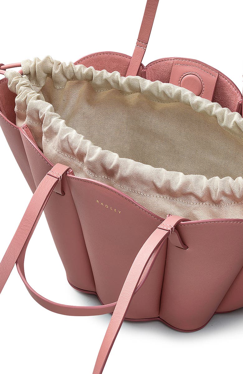 Radley x Kentucky Derby Lily Small Leather Tote, Alternate, color, Sienna Pink