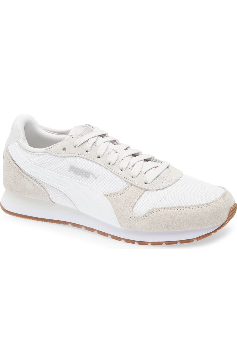PUMA St Miler Sneaker, Main, color, Puma White-Feather Gray