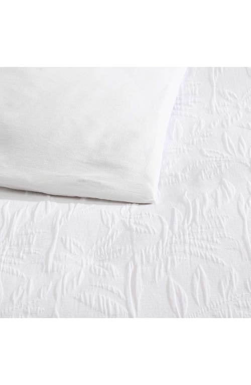 Nautica Seaside Floral Twin Comforter & Sham Set In White