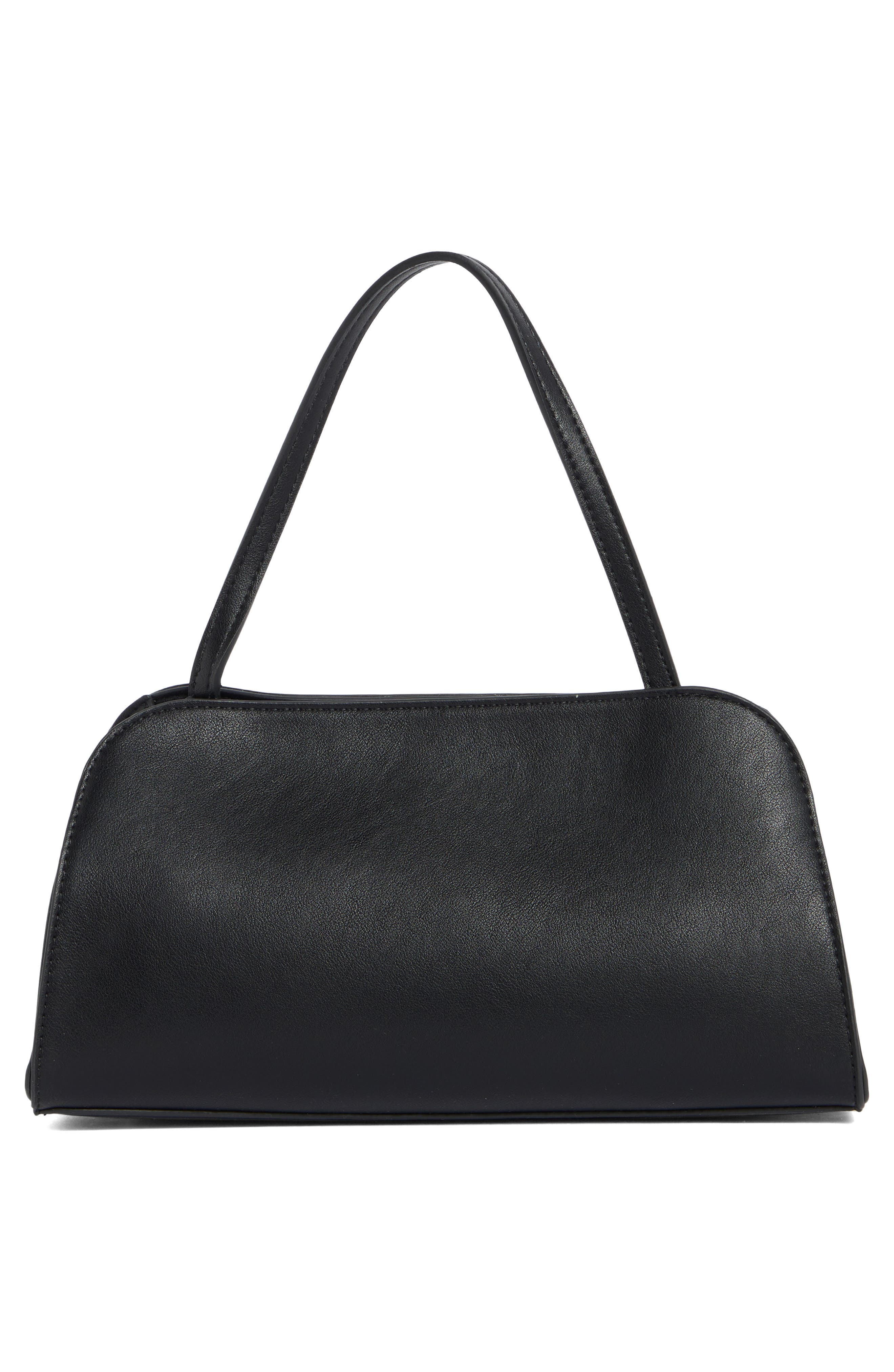 BCBG Minimalist Shoulder Bag, Alternate, color, Black