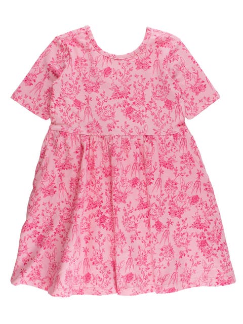 Knit Short Sleeve Twirl Dress (Little Kid)