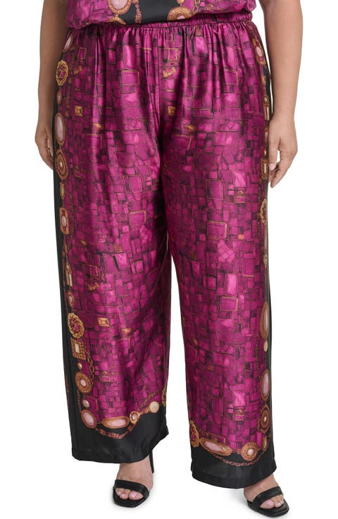 Printed Wide Leg Soft Pants