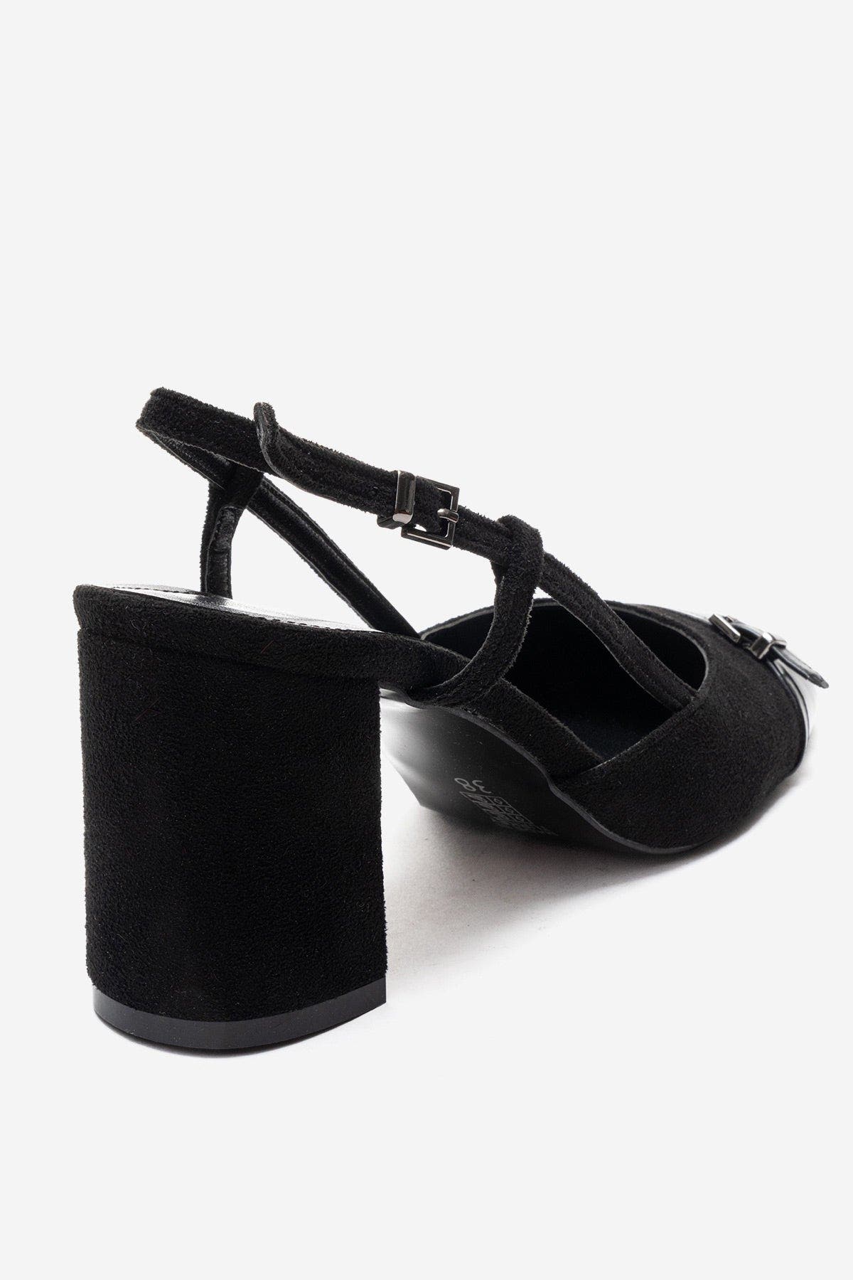 Prologue Shoes Desia Slingback Round Toe Pump, Alternate, color, Black Suede