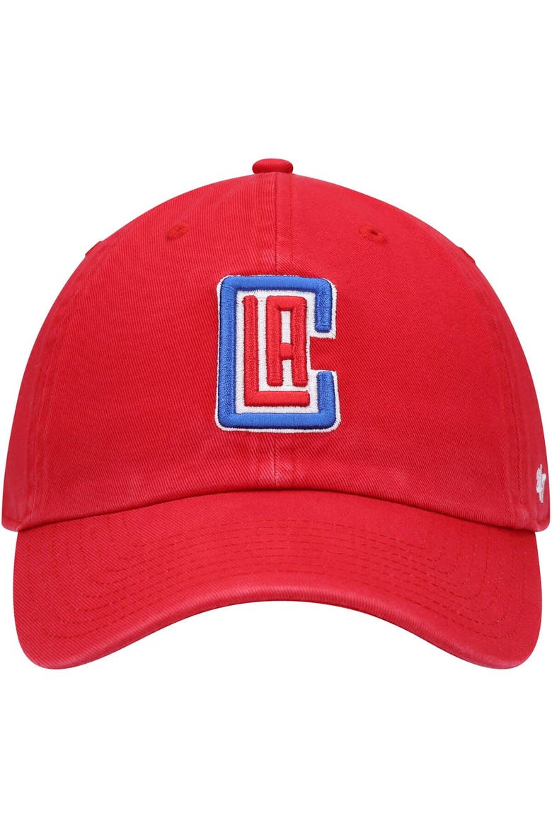 Men's '47 Red LA Clippers Team Clean Up Adjustable Hat, Alternate, color, Red