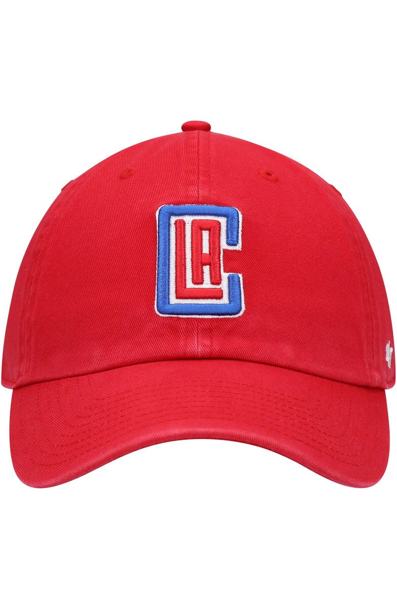'47 Men's '47 Red LA Clippers Team Clean Up Adjustable Hat, Alternate, color, Red