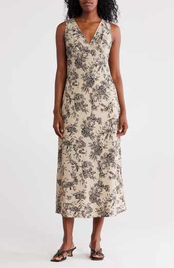 STITCHDROP Audubon Sleeveless Empire Waist Midi Dress