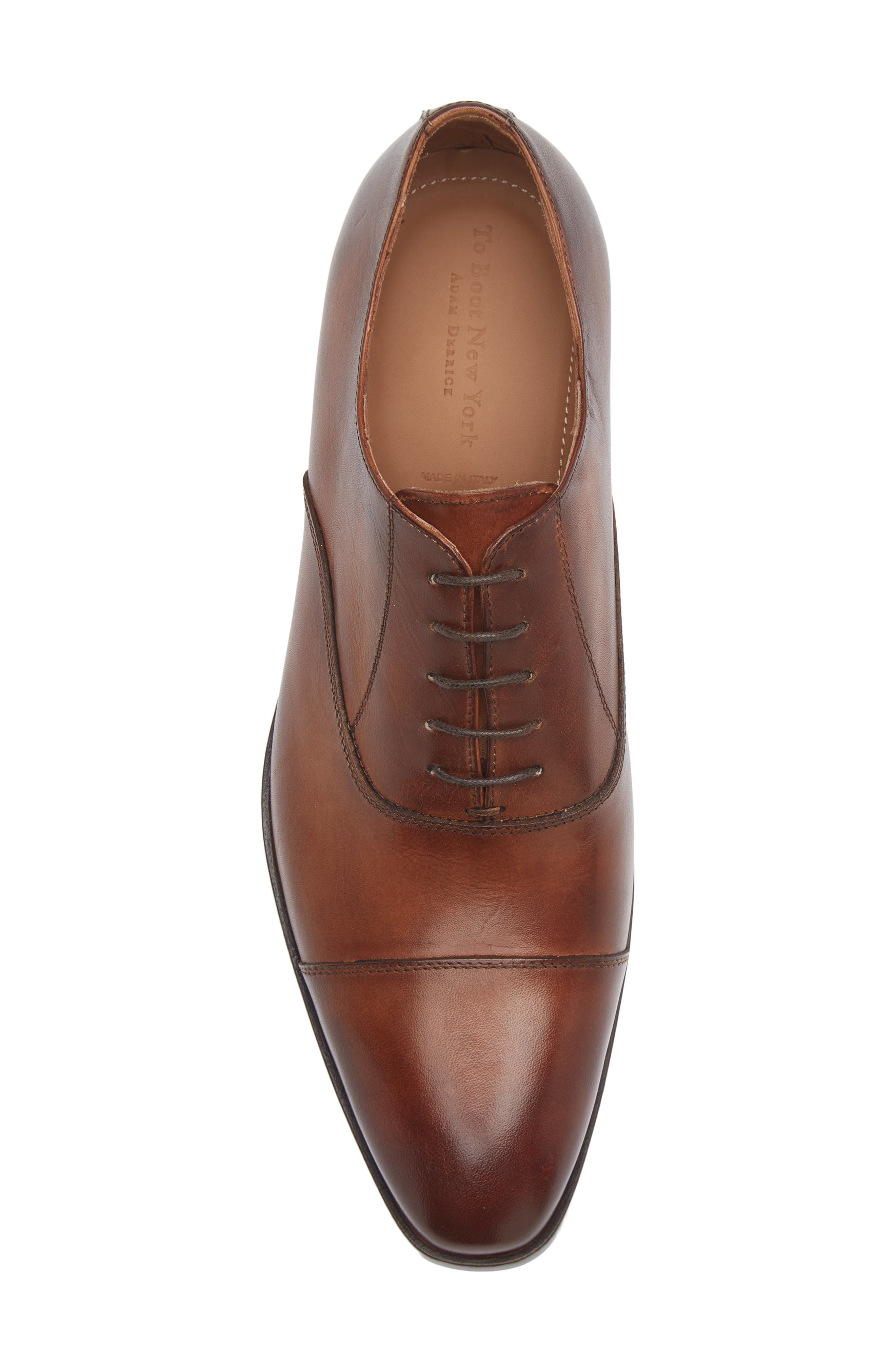 TO BOOT NEW YORK Draper Cap Toe Oxford, Alternate, color, Crust Paolo Cuoio