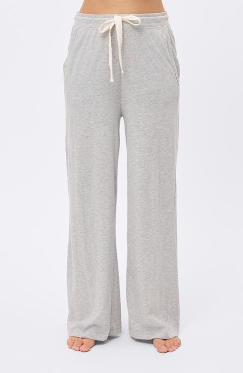 Jada Organic Cotton Wide Leg Pajama Pants
