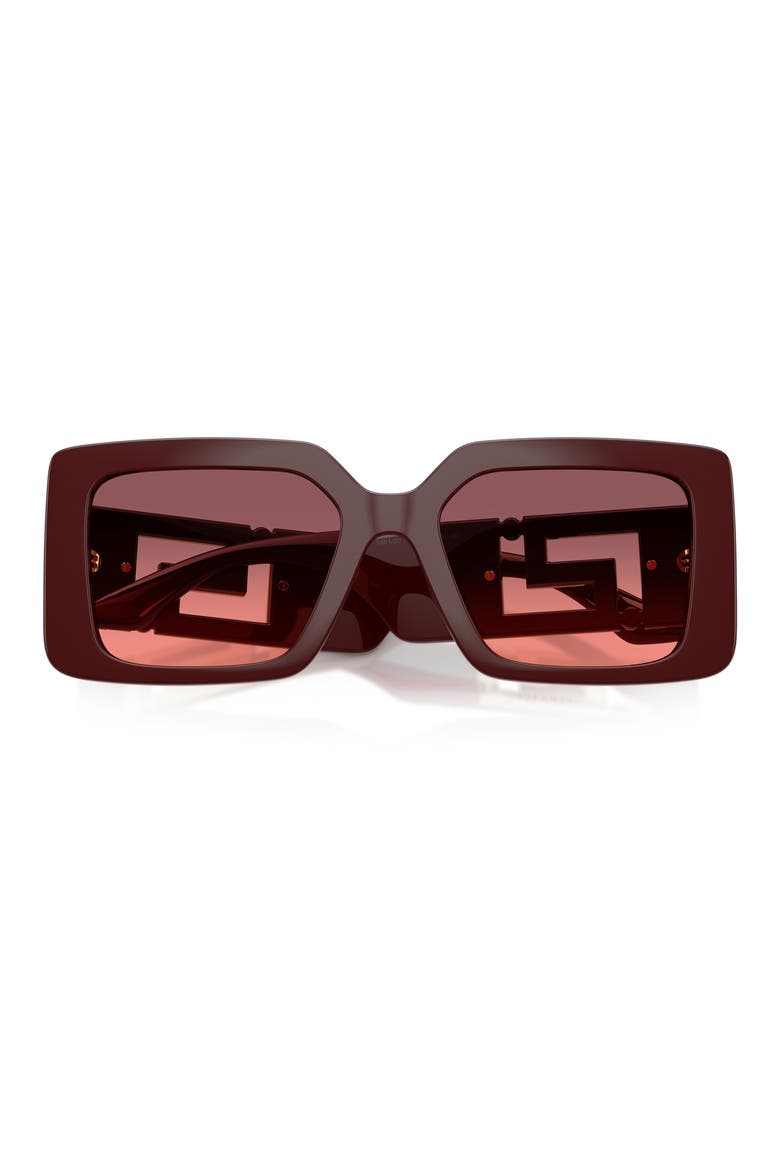 55mm Square Sunglasses, Alternate, color, BURGUNDY / PINK VIOLET