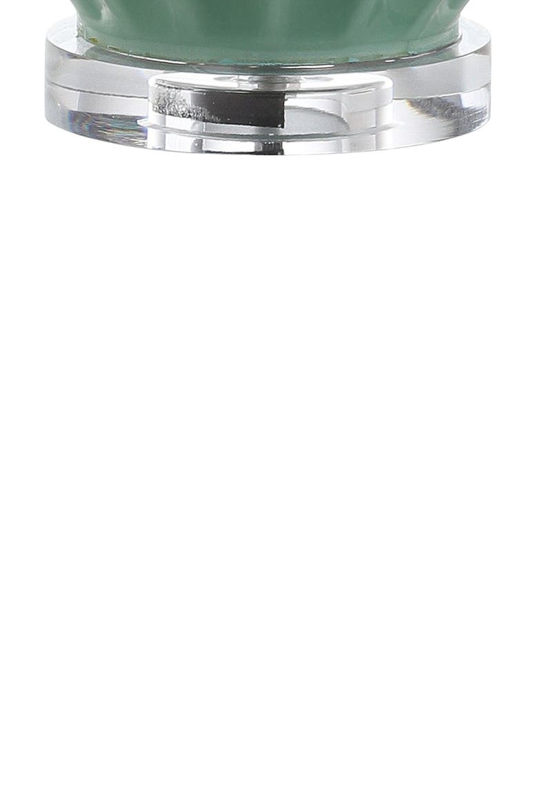 Faye 28" Glass LED Table Lamp, Seafoam Green, Alternate, color, Seafoam Green