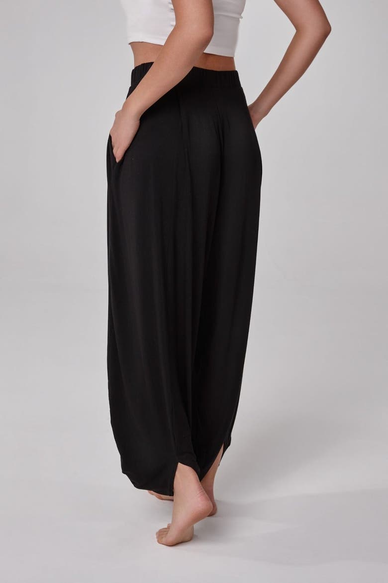 Seralya Lightweight Modal Lounge Pants, Alternate, color, Black