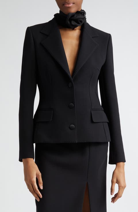 Single Breasted Wool Blazer