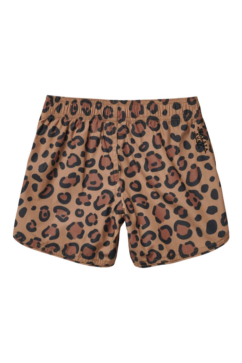 Kids' Calico Crab Swim Trunks, Alternate, color, KHAKI