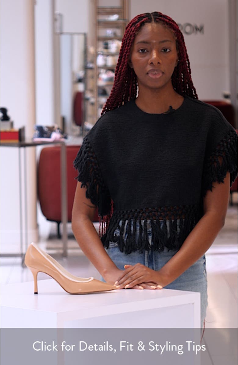 Double T Buckle Pointed Toe Pump, sales video thumbnail