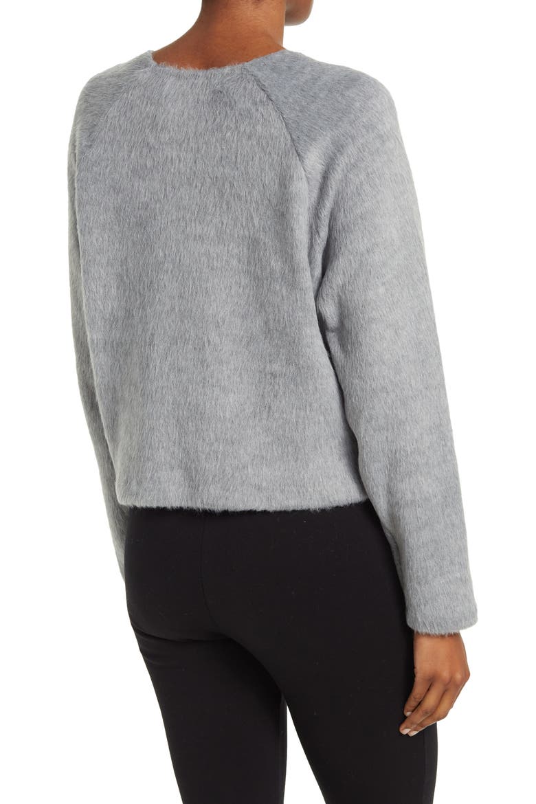 Crew Neck Pullover Sweater, Alternate, color, LIGHT GREY