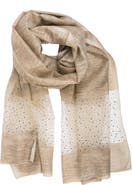 SAACHI Crystal Embellished Silk & Wool Scarf