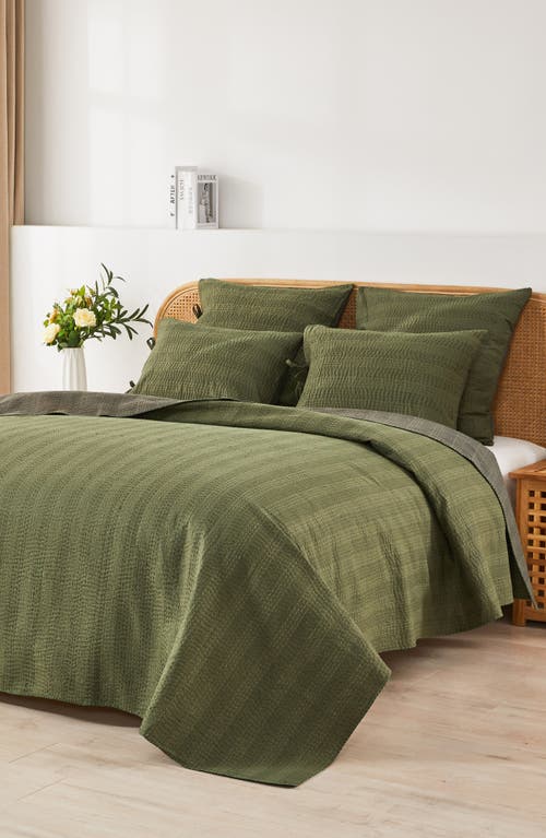 MELANGE HOME MELANGE HOME KANTHA SET OF 2 REVERSIBLE COTTON SHAMS 