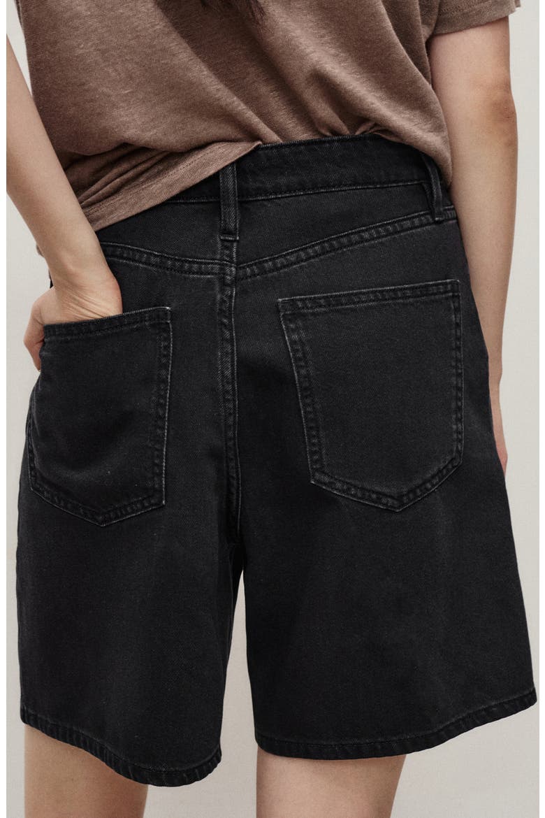 Dart Bermuda Shorts, Alternate, color, BLACK DENIM
