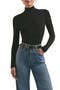 Long Sleeve Mock Neck Rib Top