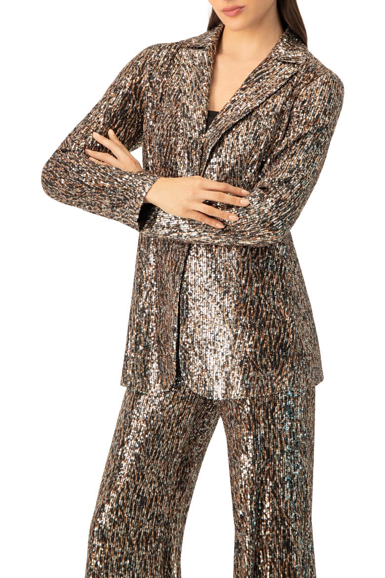 Sequin Blazer, Alternate, color, Multicolor