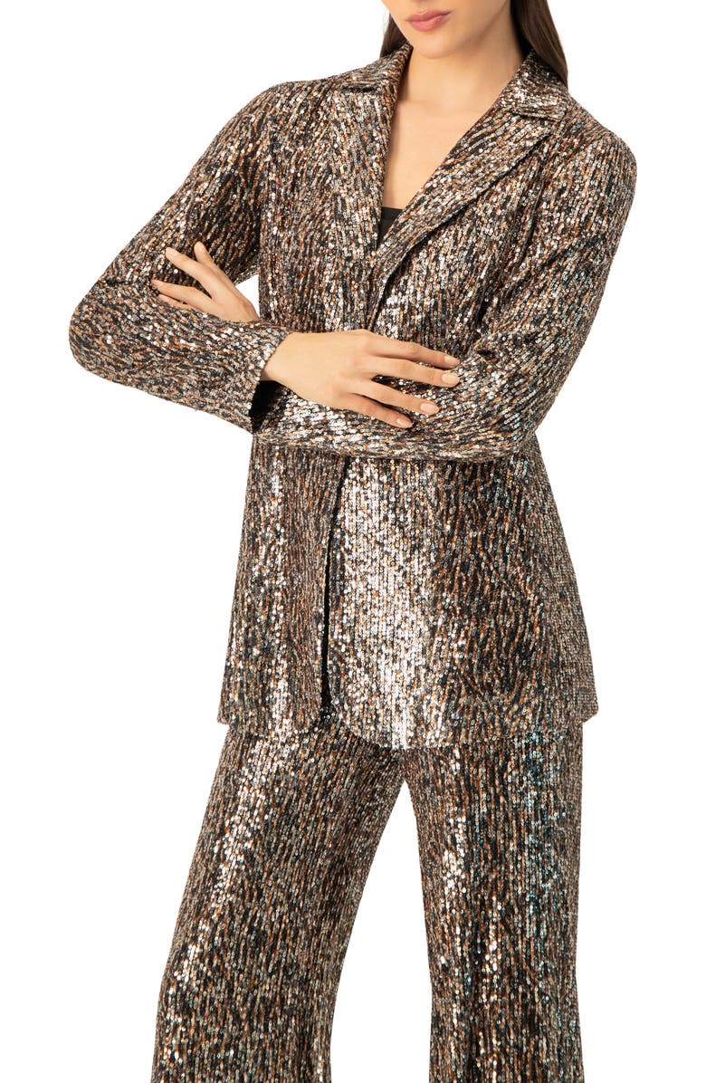 IVONNE Sequin Blazer, Alternate, color, Multicolor