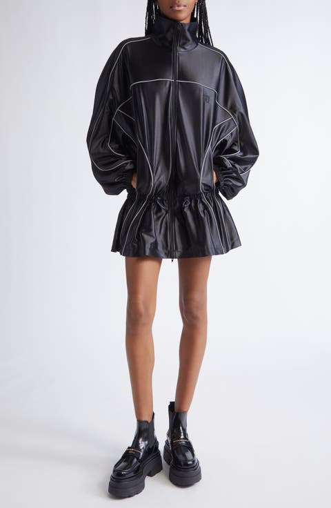 Piped Drop Waist Jacket