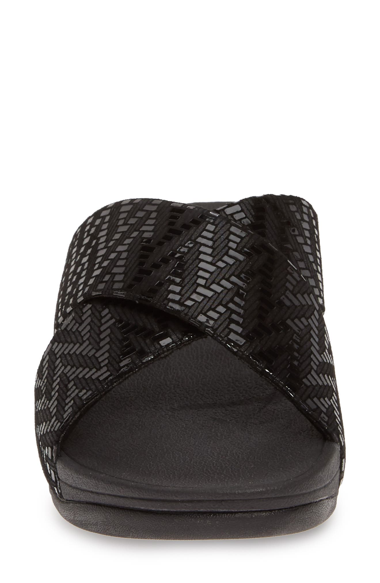 FitFlop Lulu Chevron Slide Sandal, Alternate, color, 