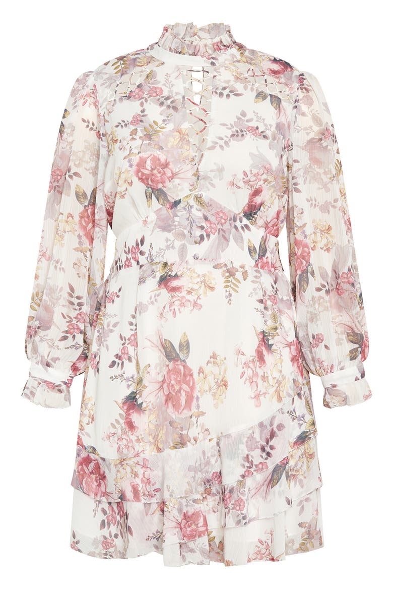 Amani Floral Print Long Sleeve Dress, Alternate, color, FLORAL
