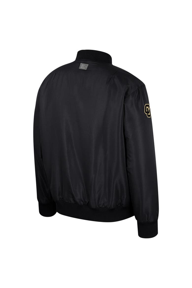 Men's Colosseum  Black Colorado Buffaloes Full-Zip Bomber Jacket, Alternate, color, Black