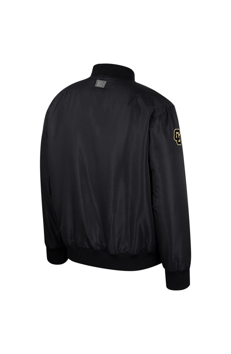 COLOSSEUM Men's Colosseum Black Colorado Buffaloes Full-Zip Bomber Jacket, Alternate, color,