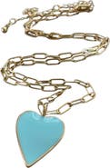 Erin McDermott Jewelry Carolina Blue Heart Necklace