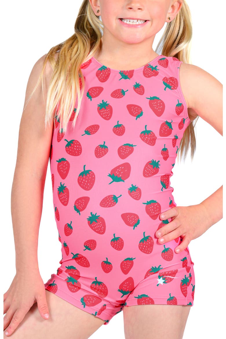 Strawberry Fields Unitard, Main, color, Strawberry Fields