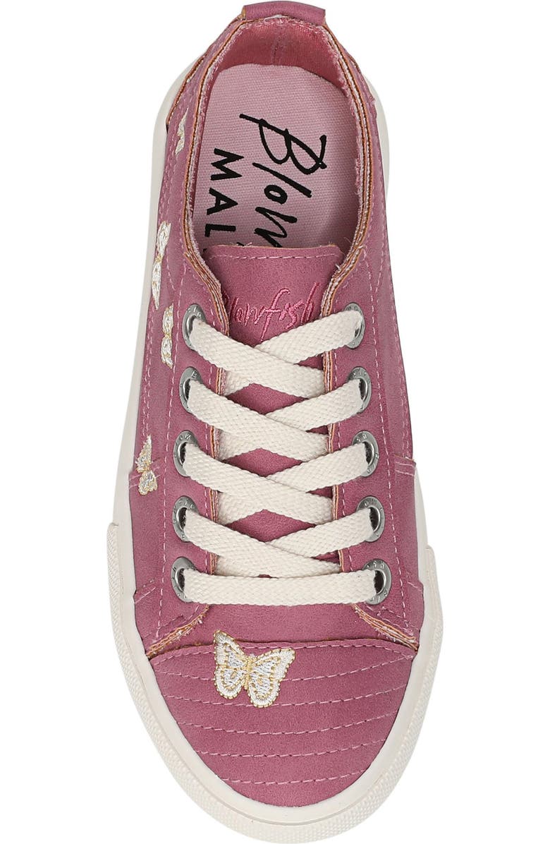 Blowfish Malibu Kids' Sadie Embroidered Butterfly Sneaker, Alternate, color, Mauve Pink