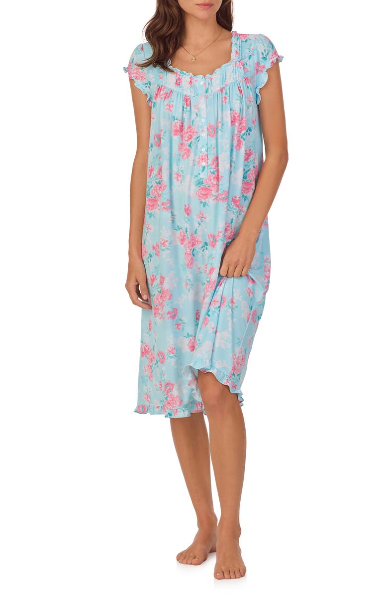 Eileen West Cap Sleeve Waltz Nightgown, Main, color,