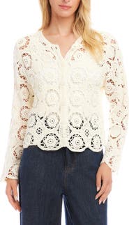 Karen Kane Open Stitch Jacket