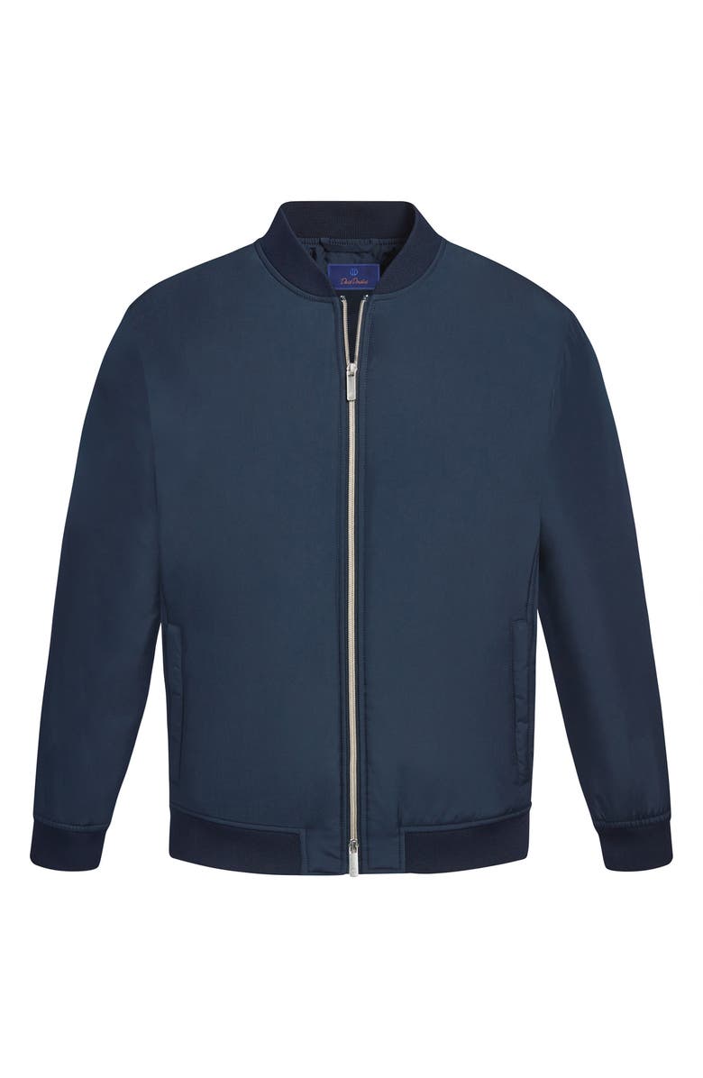 David Donahue Bomber Jacket, Main, color, Navy