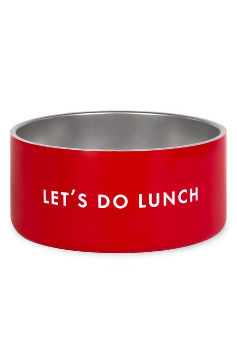 small stainless steel dog bowl