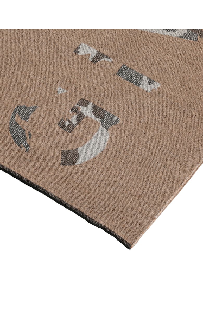 Givenchy Camo Logo Wool Scarf, Alternate, color, 
