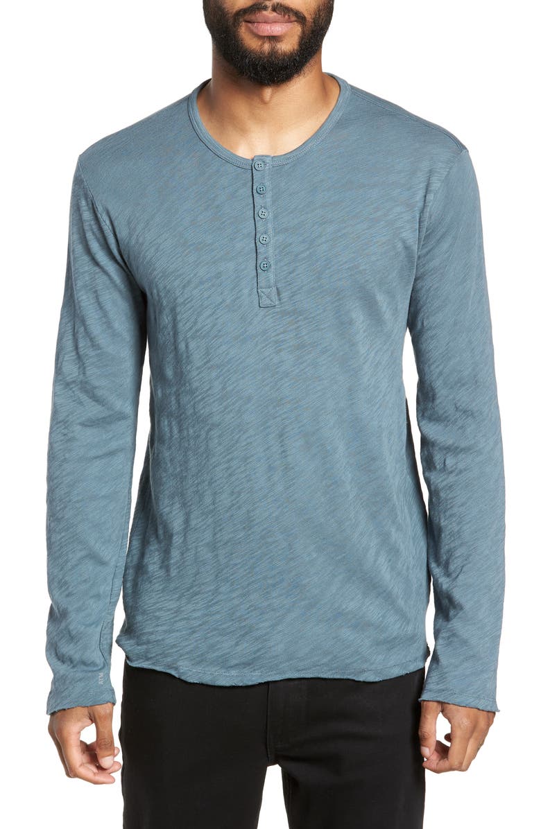 ATM Anthony Thomas Melillo Raw Edge Henley, Main, color,