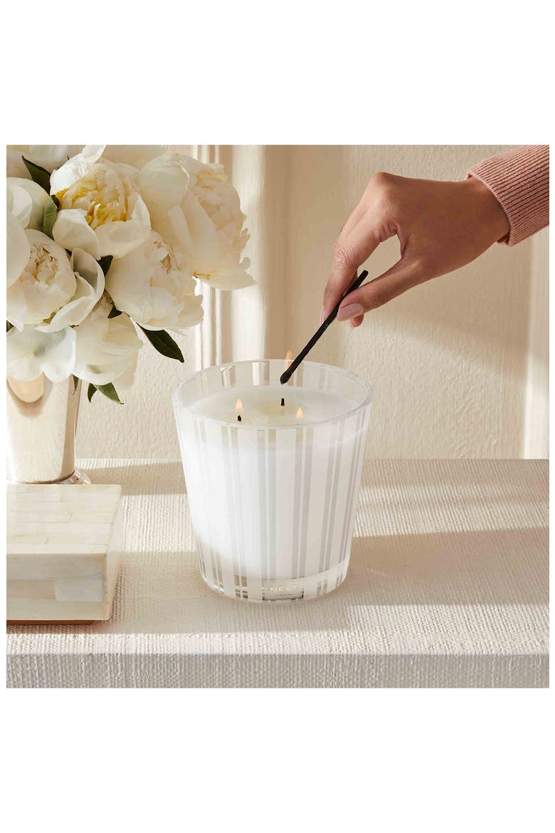 Linen 3-Wick Candle, Alternate, color, NO COLOR