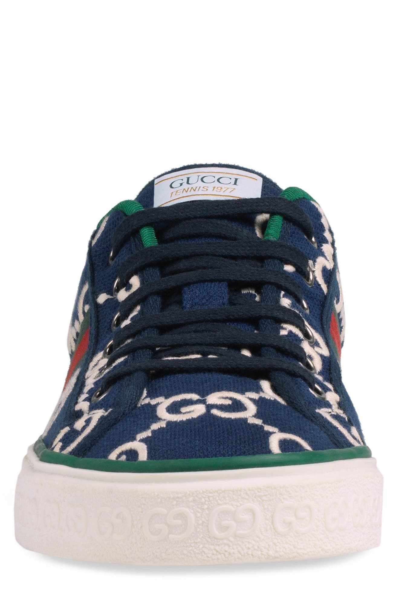 Gucci Tennis 1977 Embroidered Logo Sneaker, Alternate, color, 